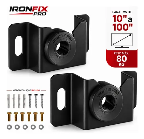 Suporte Tv Fixo Universal IRONFIX PRO Parede Painel Teto 10 24 32 43 50 55 60 75 100 Polegadas