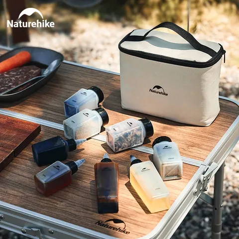 Naturehike-Camping Tempero Jar, Recipiente de Especiarias Portátil Conjunto Panelas, Suprimentos de Cozinha, Pó Líquido, Churrasco Piquenique