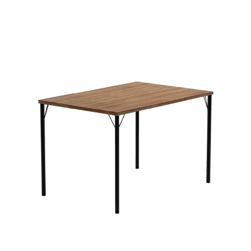 Mesa de Jantar 4 Lugares Retangular 1,20m 1586 Carraro Freijó com Preto