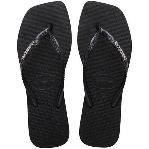 Chinelo Havaianas Slim Square Logo Metallic