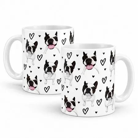 Caneca Porcelana Personalizada com a Foto do Seu Pet