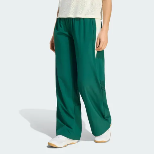 Calça Wide Leg Malha Color Blocking Hyperglam Mulher adidas
