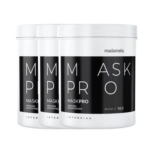 Kit Madamelis Pro Mask Control Máscara Capilar (3 x 1 Kg)