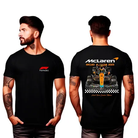 Camiseta McLaren Fórmula 1 Lançamento 100% Algodão