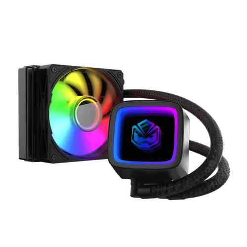Water Cooler PCYES Tundra Black Vulcan ARGB 120mm WCTBK120