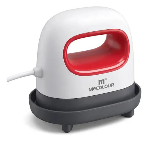 Mini Prensa Térmica Portátil Sublimação Transfer Vermelho Mecolour