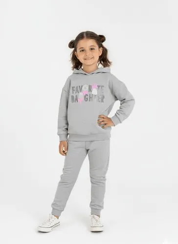 Conjunto Infantil Feminino com Blusão e Calça (Cinza) Guloseima