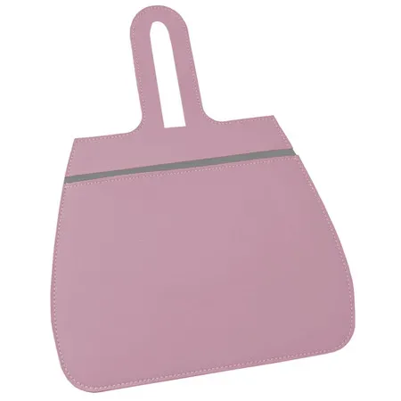 Porta Lixo Rosa Clarinho Lixeira para Carro Couro Sintético