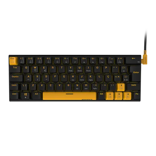 Teclado Mecânico PCYES Kuromori Voyager Edition Blue Switch KMVY60BL
