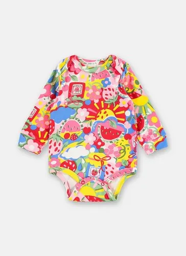 Body para Bebê Menina Estampado Rosa