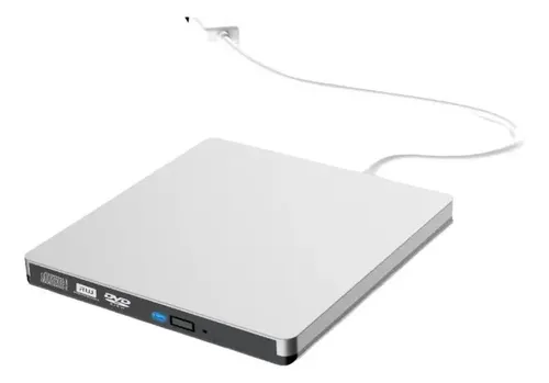 Gravador e Leitor de DVD Externo USB 3.0 Slim para Windows e MacBook