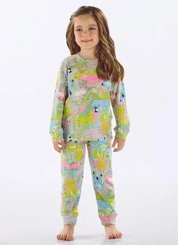 Pijama Infantil Feminino Blusa e Calça em Suedine (Verde) Up Baby