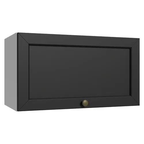 Armário Aéreo 60 cm 1 Porta Basculante Branco/Preto Vik Madesa