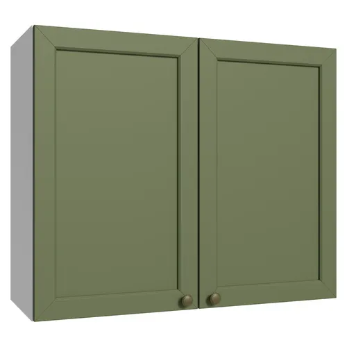 Armário Aéreo 80 cm 2 Portas Branco/Verde Vik Madesa