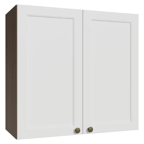 Armário Aéreo 70 cm 2 Portas Rustic/Branco Vik Madesa