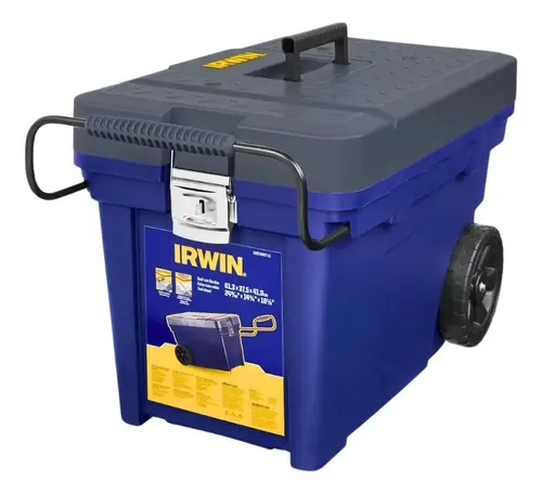 Caixa para Ferramentas com Rodas Bau Contractor - Irwin Cor Azul