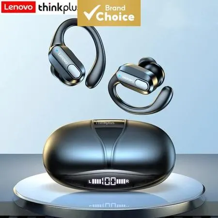 Fones de Ouvido Lenovo XT80 TWS sem Fio Bluetooth Estéreo HiFi com Gancho ENC à Prova D'água Display LED HD Chamadas Esp