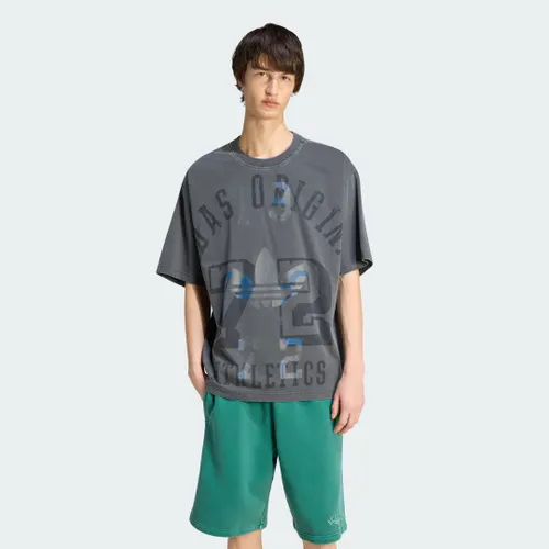 Camiseta Premium Estampa DA COM Efeito Lavado  Originals Homem adidas