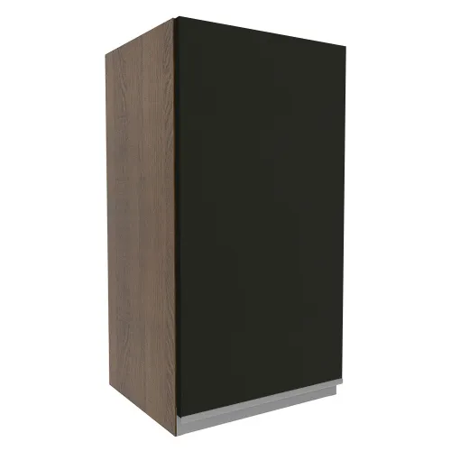 Armário Aéreo Madesa Glamy 35 cm 1 Porta Rustic/Preto