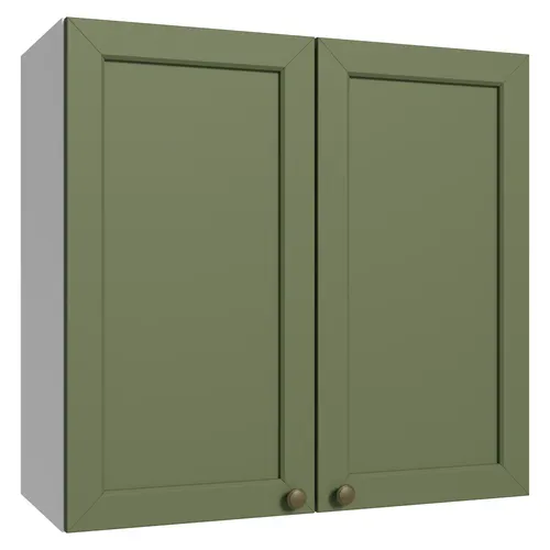 Armário Aéreo 70 cm 2 Portas Branco/Verde Vik Madesa