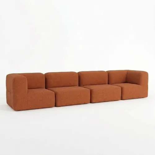 Lounge 4 Puffs Modulares