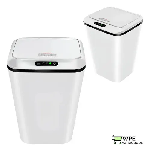 Lixeira Automática Inteligente 14L com Sensor Infravermelho Tampa Automática sem Toque USB Recarregável Anti Odor