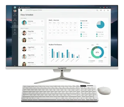 Computador Pc All In One Core I5 16gb Ssd 240gb Mon 21 Branco