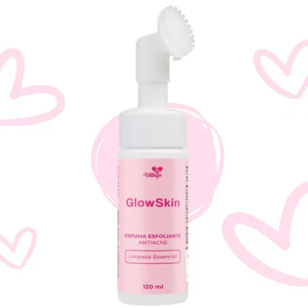 Espuma Sabonete Facial GLOW SKIN de Limpeza com Aplicador 150ml