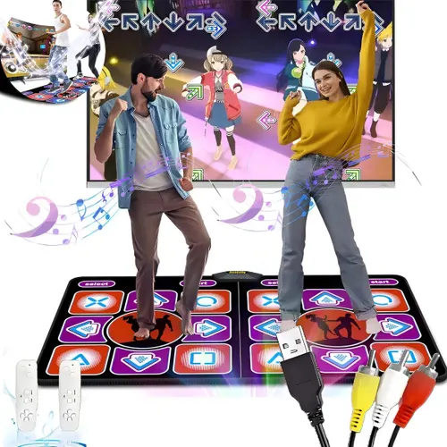 Tapete de Dança Eletrônico com Teclado Musical Cobertor de Dança Av Interface Tv Zavanese
