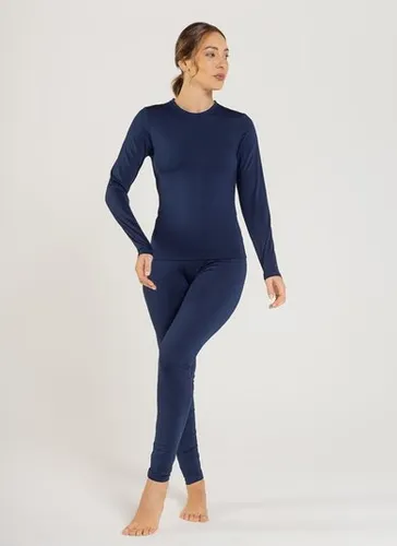 Blusa Feminina em Malha Térmica (Azul Marinho) Just Basic