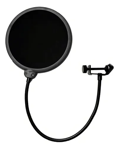 Pop Filter para Microfone Voz Vocal Filtro Estúdio Popf