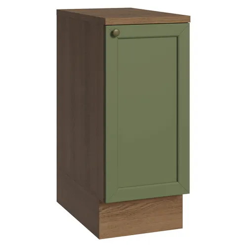 Balcão de Cozinha 35 x 60 cm 1 Porta (Com Tampo) Rustic/Verde Vik Madesa