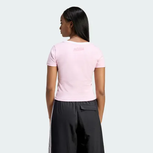 Camiseta Baby Look Estampada Colour Icon Mulher adidas