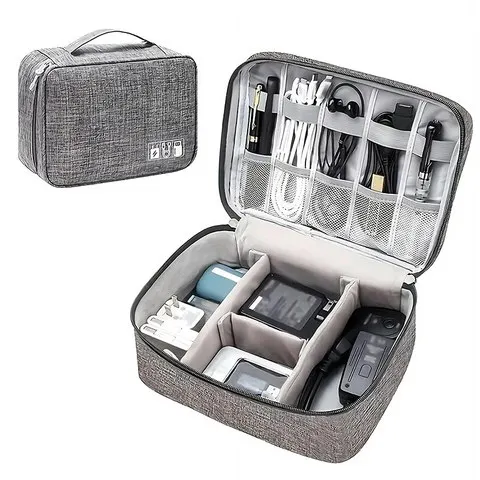 Saco de armazenamento de cabo à prova dwaterproof água organizador eletrônico digital portátil usb linha dados carregador plug saco de armazenamento organizador de cabo de viagem
