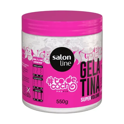 Gelatina #todecacho Super Volume Salon Line 550g