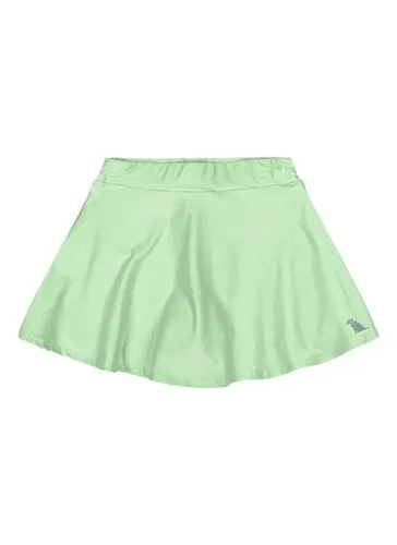 Saia com Short Interno Infantil em Malha Leve Verde Claro