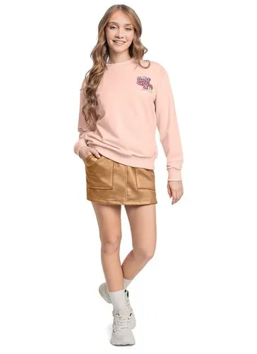 Blusão Juvenil em Moletom (Rosa) Gloss