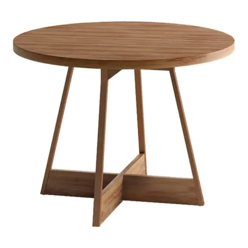 Mesa de Jantar Carraro 1594 Atria Aço e MDP 4 Lugares 76x100cm Freijo/rose
