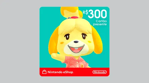 R$300 Nintendo eShop - Cartão Presente