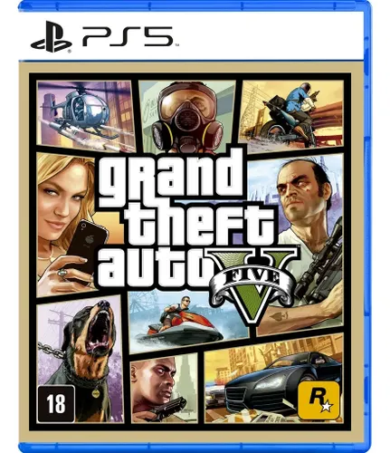 Jogo Gta 5 Ps5 - Grand Theft Auto V Ps5 Mídia Física