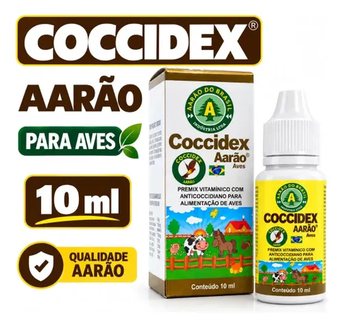 Coccidex 10ml Líquido - Aarão - Premix Vitamínico