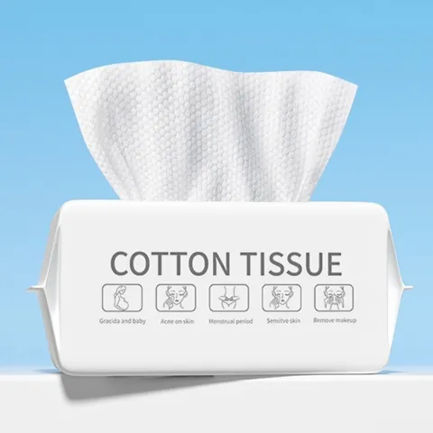 1 pacote de toalhas faciais descartáveis, toalha grossa para maquiagem, tecido macio, limpeza facial, limpador, cuidados com a pele, lavagem
