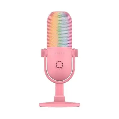 Microfone Razer Seiren V3, Chroma RGB, USB, Quartz - RZ1905060300