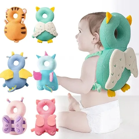 protetor de cabeca para bebe protetor de cabeça Protetor de cabeça do bebê mochila travesseiro para crianças 1-3 y criança crianças macio pp algodão almofada protetora dos desenhos animados almofadas de segurança