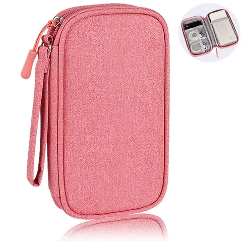 Saco de armazenamento de cabo usb multifuncional viagem portátil linha dados carregador telefone banco potência acessórios eletrônicos organizador