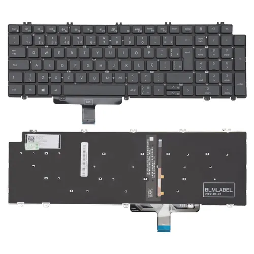 Teclado para Notebook Dell Precision 7780 ABNT2 Preto
