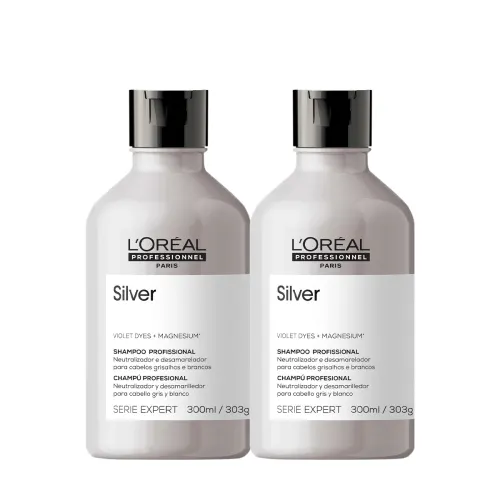 Kit Shampoo L'Oréal Professionnel Silver 2 Unidades de 300ml