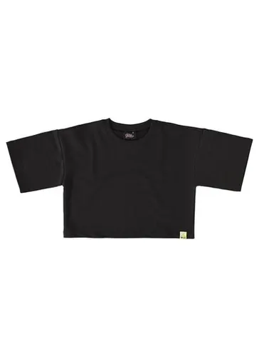 Blusa Cropped Infantil Básica Infantil (Preto) Gloss