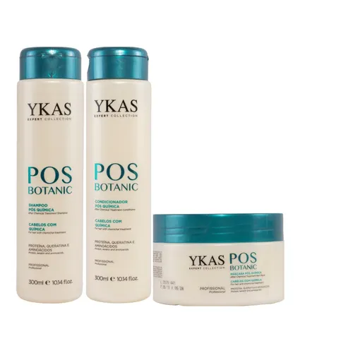 Kit Ykas Pos Botanic (Shampoo + Condicionador + Máscara)