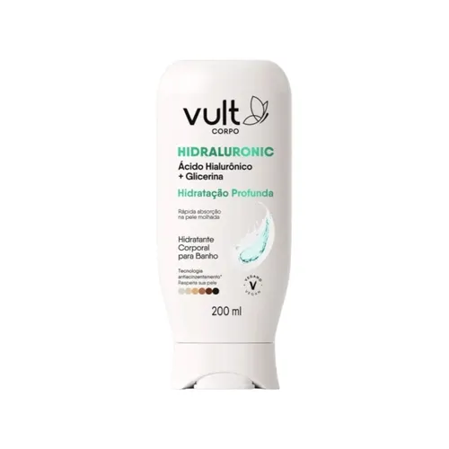 Hidratante Corporal Vult Corpo Banho Hidraluronic Hidratação Profunda